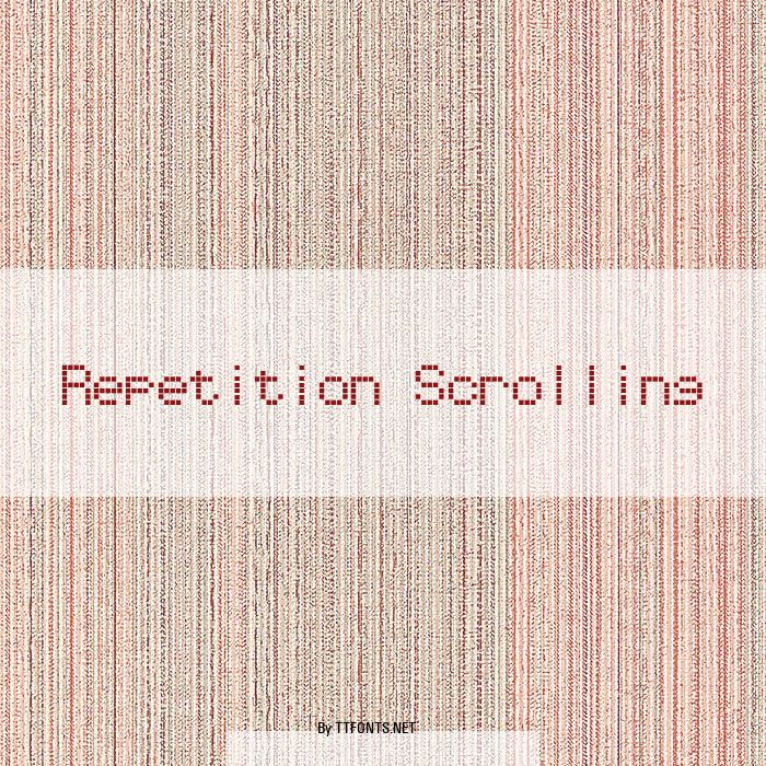 Repetition Scrolling example